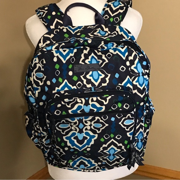 Vera Bradley Bags Vera Bradley Essential Backpack Inky Blue Green